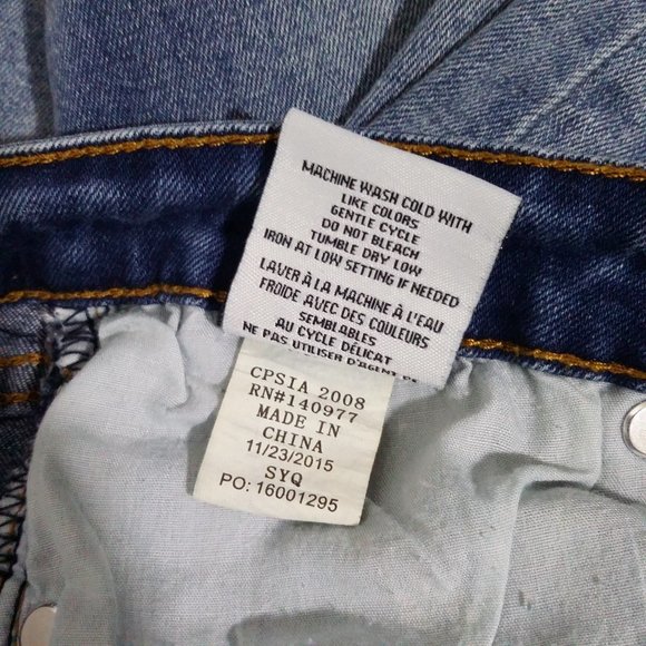 Hudson Kids Girls Distressed Crop Slim Straight Leg Boyfriend Jeans 14 Denim - Picture 13 of 13